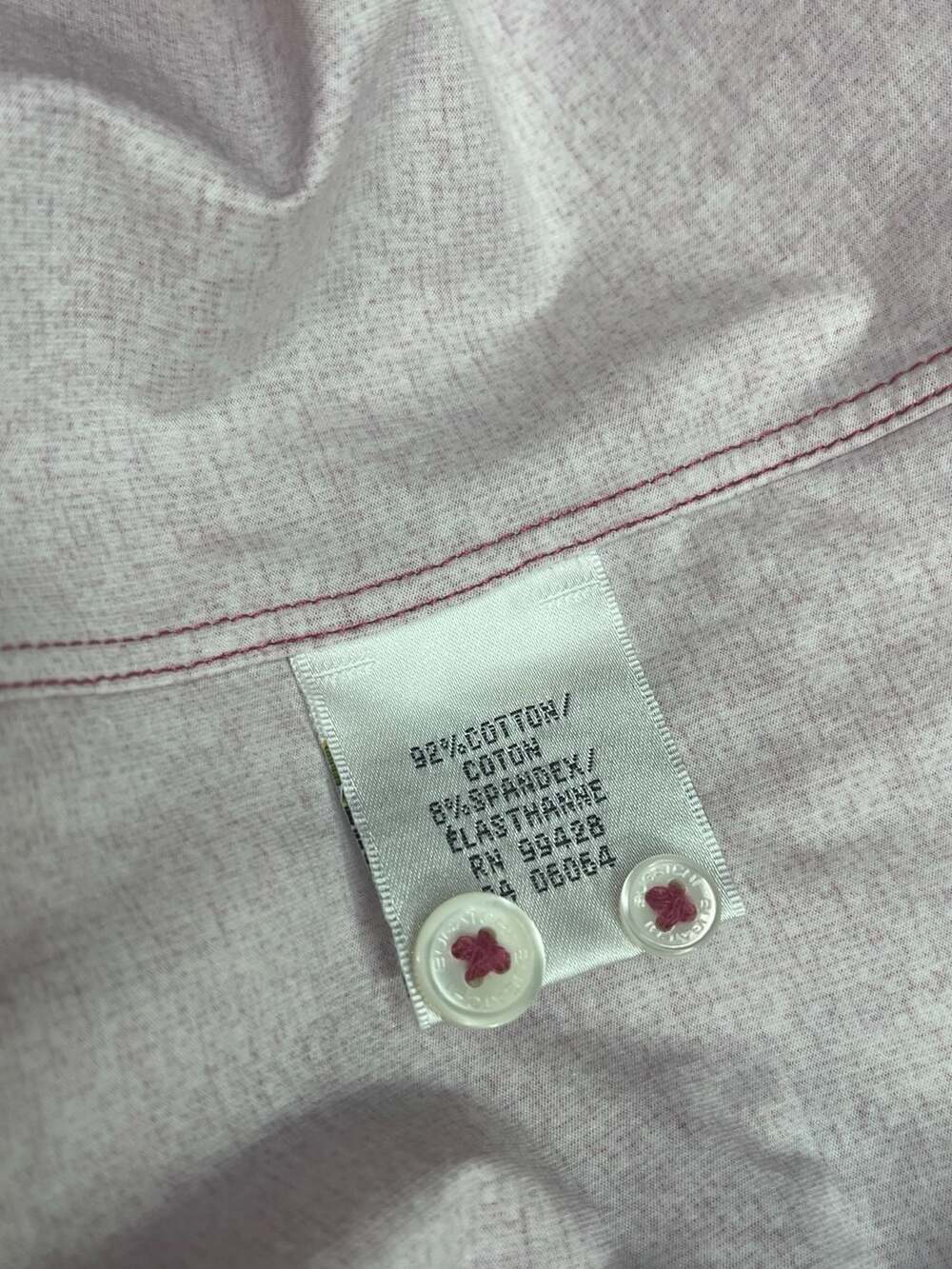 Bugatchi OoohCotton Tech Long Sleeve Button Down Shirt Pink XL - Picture 10 of 10
